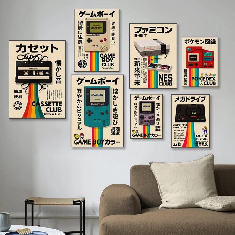 Retro Gaming Poster Japanese T - огляд і ціна Japanese Lifestyle Game